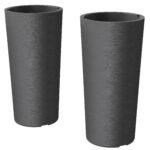 60 cm aukščio sukraunamų augalų vazonų rinkinys (2 vnt.)
