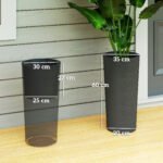 60 cm aukščio sukraunamų augalų vazonų rinkinys (2 vnt.) – Paveikslėlis 3