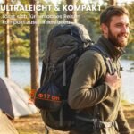8 dalių kempingo puodų ir keptuvių rinkinys su karščiui atspariomis rankenomis, greitai įkaistantis