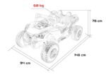 Galingas vaikiškas elektrinis bagis vaikui RTR Monster Speed ​​​​4x4 24V 690W