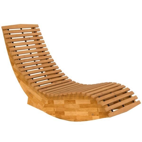 Akacijos medienos sulankstomas supamas gultas su ergonomišku S formos dizainu