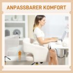 Aksominė biuro kėdė su reguliuojamu aukščiu ir supimo funkcija – Paveikslėlis 7