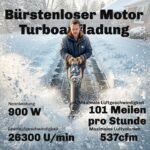 Akumuliatorinis 20V lapų pūstuvas-siurblys su 2x 4.0Ah akumuliatoriais, įkrovikliu ir Turbo-Boost funkcija – Paveikslėlis 4