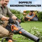 Akumuliatorinis 20V lapų pūstuvas-siurblys su 2x 4.0Ah akumuliatoriais, įkrovikliu ir Turbo-Boost funkcija – Paveikslėlis 7