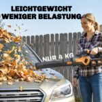 Akumuliatorinis 20V lapų pūstuvas-siurblys su 2x 4.0Ah akumuliatoriais, įkrovikliu ir Turbo-Boost funkcija – Paveikslėlis 8
