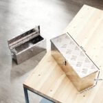 Aliumininė įrankių dėžė su spyna ir raktais 50 x 15,5 x 20,5 cm – Paveikslėlis 3