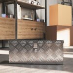 Aliumininė įrankių dėžė su spyna ir raktais 50 x 15,5 x 20,5 cm – Paveikslėlis 9