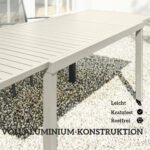 Aliuminis prailginamas sodo stalas 6-8 vietų – Paveikslėlis 5