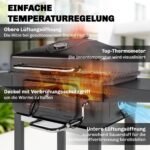 Anglinis grilis-rūkykla su reguliuojamo aukščio anglių padėklu ir integruotu termometru – Paveikslėlis 6