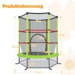 Apvalus batutas su apsauginiu tinklu (Žalia) – Paveikslėlis 2