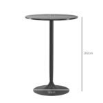 Apvalus dviejų asmenų baro stalas: Ø70 x 102 cm – Paveikslėlis 3