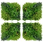 Atsparios UV spinduliams ir privatumą užtikrinančios dirbtinės gyvatvorės plokštės 12 vnt. (50x50 cm)