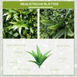 Atsparios UV spinduliams ir privatumą užtikrinančios dirbtinės gyvatvorės plokštės 12 vnt. (50x50 cm) – Paveikslėlis 4