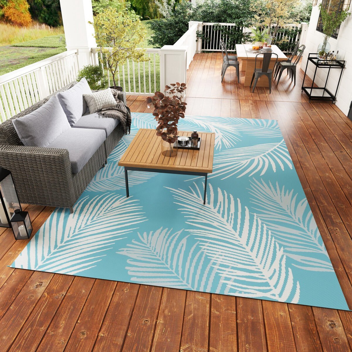 Atsparus oro sąlygoms dvipusis lauko kilimas – Paveikslėlis 8