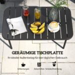 Atsparus oro sąlygoms lauko staliukas su groteliniu stalviršiu – Paveikslėlis 6