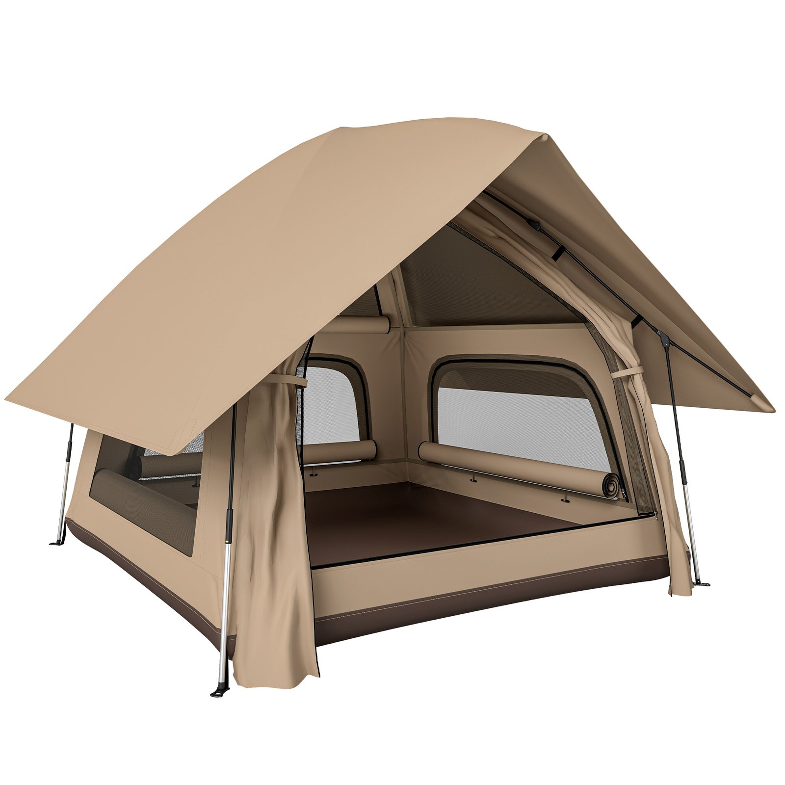 Automatinė 2-3 vietų kupolinė palapinė 184 cm stovimo aukščio