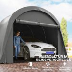 Automobilio tentas-garažas 3x6m su nuimamomis sienomis atsparus oro sąlygoms – Paveikslėlis 6