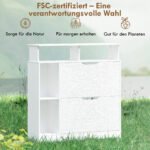 Batų spintelė su 2 atverčiamomis durelėmis, reguliuojamosiomis pertvaromis ir atviru skyriumi, skirta 12 porų batų – Paveikslėlis 8