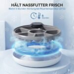 Belaidis automatinis gyvūnų ėdalo dozatorius su laikmačiu, iki 6 porcijų ir aušinimo elementu