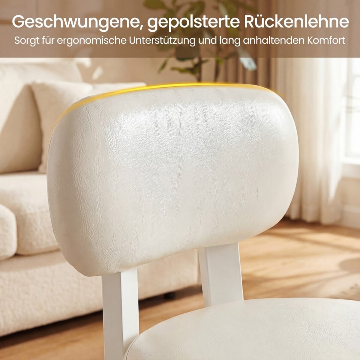 Daugiafunkcinė kėdutė-pakoja su ergonomišku atlošu (Balta) – Paveikslėlis 3