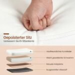 Daugiafunkcinė kėdutė-pakoja su ergonomišku atlošu (Balta) – Paveikslėlis 4