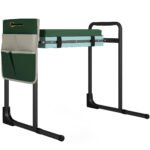 Daugiafunkcinė sodo kelių atrama ir sėdynė su storu paminkštinimu keliams ir stabiliomis išskleidžiamomis kojomis