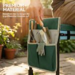 Daugiafunkcinė sodo kelių atrama ir sėdynė su storu paminkštinimu keliams ir stabiliomis išskleidžiamomis kojomis – Paveikslėlis 7