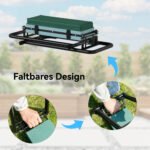 Daugiafunkcinė sodo kelių atrama ir sėdynė su storu paminkštinimu keliams ir stabiliomis išskleidžiamomis kojomis – Paveikslėlis 8