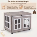 Daugiafunkcinis šunų narvas su stumdomomis durimis (Pilka) – Paveikslėlis 2