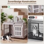 Daugiafunkcinis šunų narvas su stumdomomis durimis (Pilka) – Paveikslėlis 5