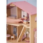 Didelis medinis lėlių namelis su 17 dalių – Paveikslėlis 2