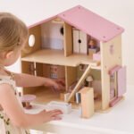 Didelis medinis lėlių namelis su 17 dalių – Paveikslėlis 7