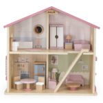 Didelis medinis lėlių namelis su 17 dalių – Paveikslėlis 9