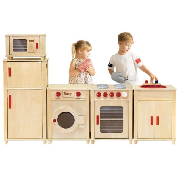 Didelis medinis žaidimų virtuvės rinkinys