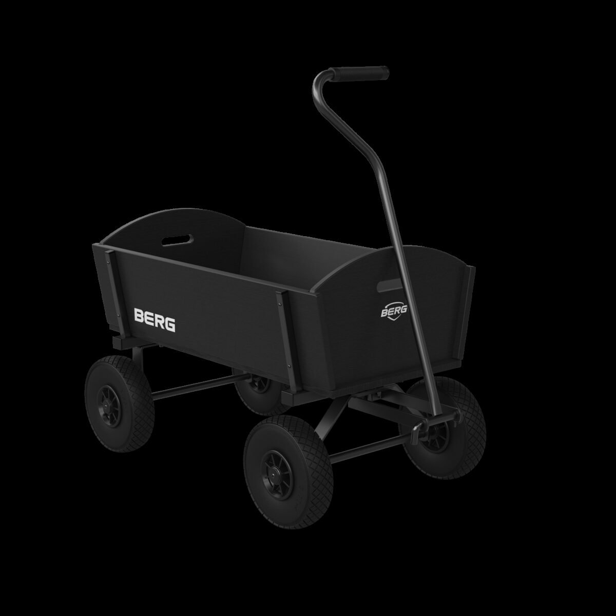 Didelis vaikų vagonėlis lauko žaidimams su rankena – Paveikslėlis 2