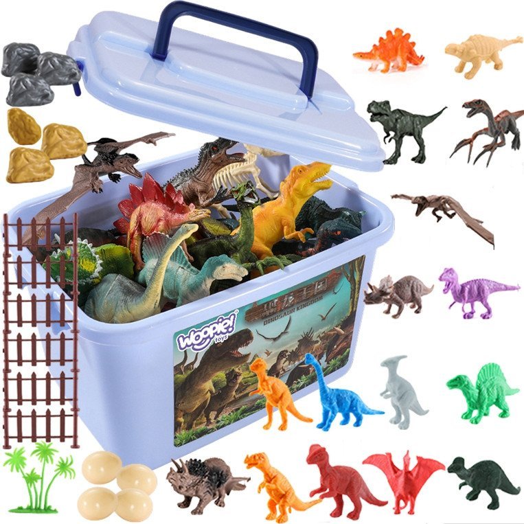 Dinozaurų figūrėlių rinkinys su 40 dalių Dinozaurų figūrėlių rinkinys su 40 dalių