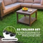 Dirbtinės vejos plytelių rinkinys su drenažo sistema, 22 vnt., 30x30 cm – Paveikslėlis 7