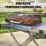 Dujinis grilis-lagaminas su ratukais ir vienu degikliu – Paveikslėlis 6