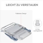 Dvi sulankstomos paplūdimio kėdės su 6 padėčių tinkliniu atlošu ir galvos atrama – Paveikslėlis 7