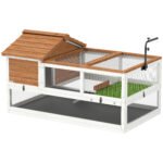 Dviaukštis vėžlių aptvaras su reguliuojamu lempos laikikliu