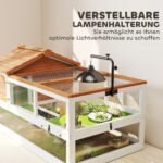 Dviaukštis vėžlių aptvaras su reguliuojamu lempos laikikliu – Paveikslėlis 5