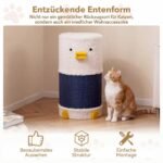 Dviejų aukštų kačių namelis su sizaline draskykle (Mėlyna ir balta) – Paveikslėlis 5