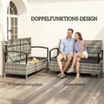 Dviejų vietų sodo suoliukas su daiktadėže – Paveikslėlis 4