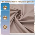 Dvigubas sodo skėtis su stovu ir UPF 50+ apsauga 400 x 212 cm (Ruda) – Paveikslėlis 5