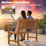 Dvivietis akacijos medienos sodo suoliukas – Paveikslėlis 5