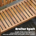 Dvivietis akacijos medienos sodo suoliukas – Paveikslėlis 7