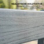 Dvivietis sodo suoliukas iš oro sąlygoms atsparaus HDPE plastiko su lentelių dizainu – Paveikslėlis 8