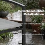 Dvivietis sodo suoliukas su atspariu metaliniu rėmu ir kvėpuojančia sėdyne – Paveikslėlis 6