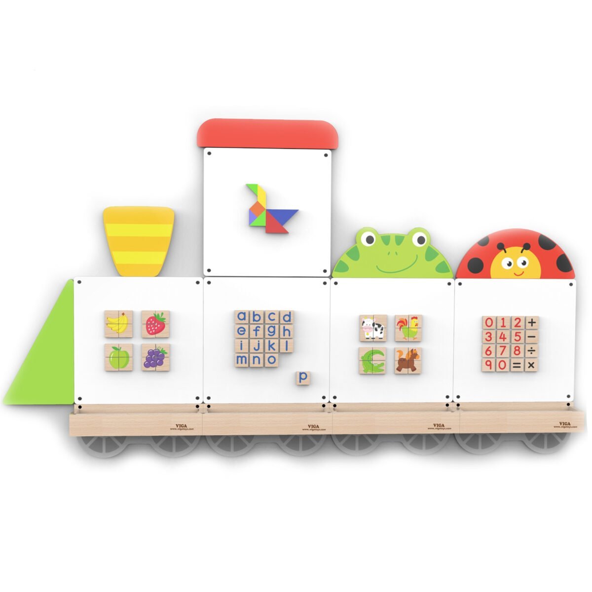 Edukacinis gyvūnėlių traukinys su magnetinėmis lentomis – Paveikslėlis 2