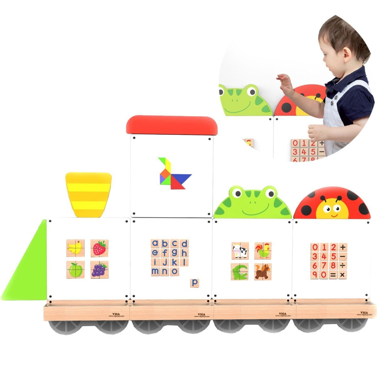 Edukacinis gyvūnėlių traukinys su magnetinėmis lentomis – Paveikslėlis 4